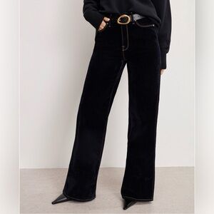 Good American Good Skate Velvet Denim High Rise Jeans